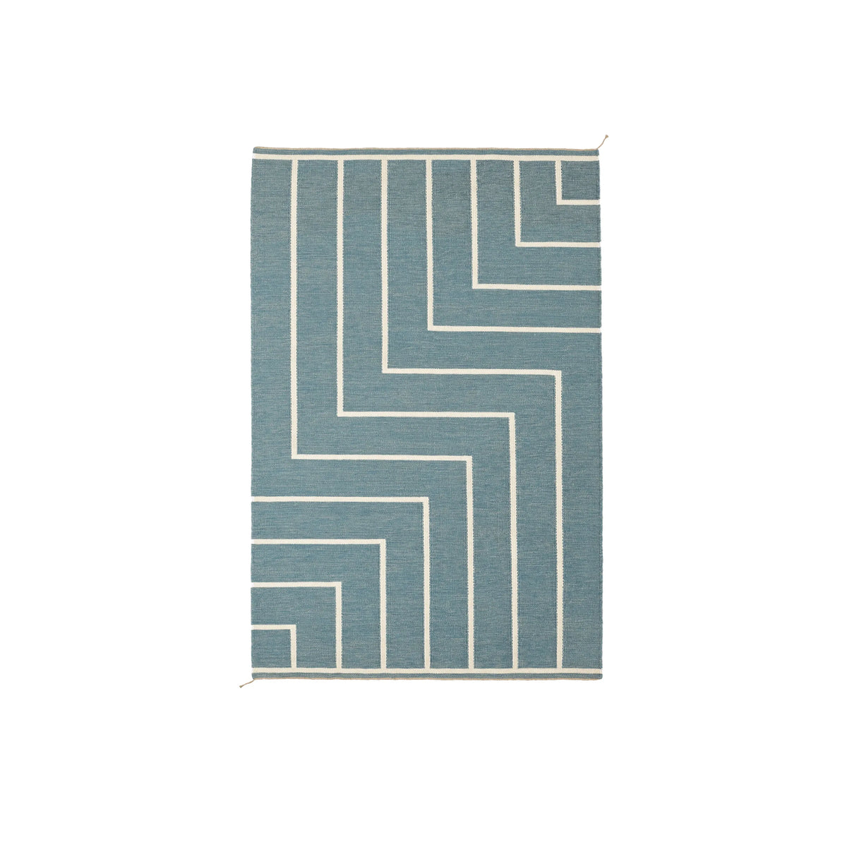 Rug VK-1  Light Blue/White